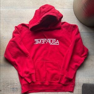 Supreme Bold Red Hoodie